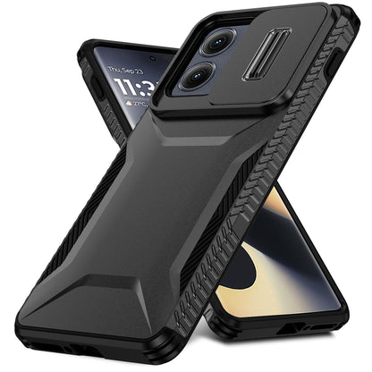 Motorola Edge 5G 2024 Phone Case with Sliding Camshield | Military-Grade TPU & PC Protective Anti-Scratch Anti-Skid Cover, Durable Shockproof Design