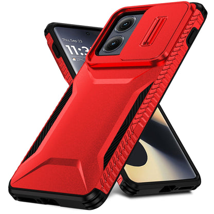 Motorola Edge 5G 2024 Phone Case with Sliding Camshield | Military-Grade TPU & PC Protective Anti-Scratch Anti-Skid Cover, Durable Shockproof Design
