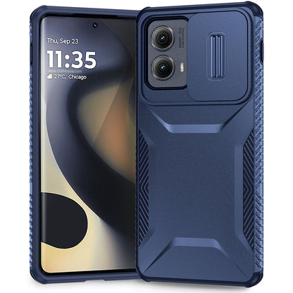 Motorola Edge 5G 2024 Phone Case with Sliding Camshield | Military-Grade TPU & PC Protective Anti-Scratch Anti-Skid Cover, Durable Shockproof Design