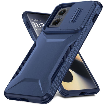 Motorola Edge 5G 2024 Phone Case with Sliding Camshield | Military-Grade TPU & PC Protective Anti-Scratch Anti-Skid Cover, Durable Shockproof Design