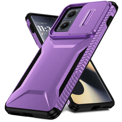 Motorola Edge 5G 2024 Phone Case with Sliding Camshield | Military-Grade TPU & PC Protective Anti-Scratch Anti-Skid Cover, Durable Shockproof Design