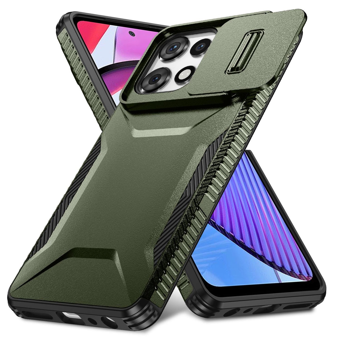 Motorola Moto G Play 5G 2025 Phone Case with Sliding Camshield | Military-Grade TPU & PC Protective Anti-Scratch Anti-Skid Cover, Durable Shockproof Design