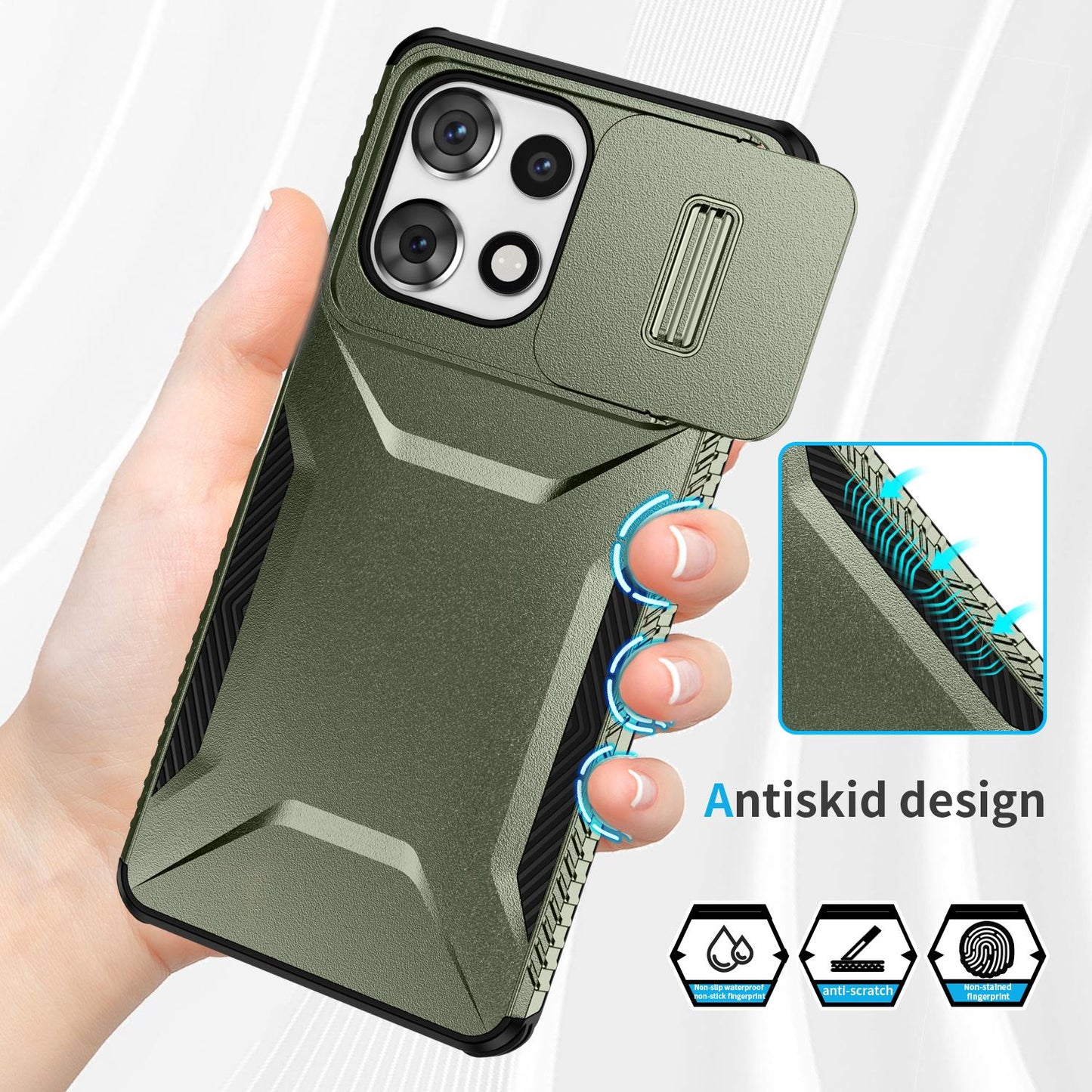 Motorola Moto G Play 5G 2025 Phone Case with Sliding Camshield | Military-Grade TPU & PC Protective Anti-Scratch Anti-Skid Cover, Durable Shockproof Design