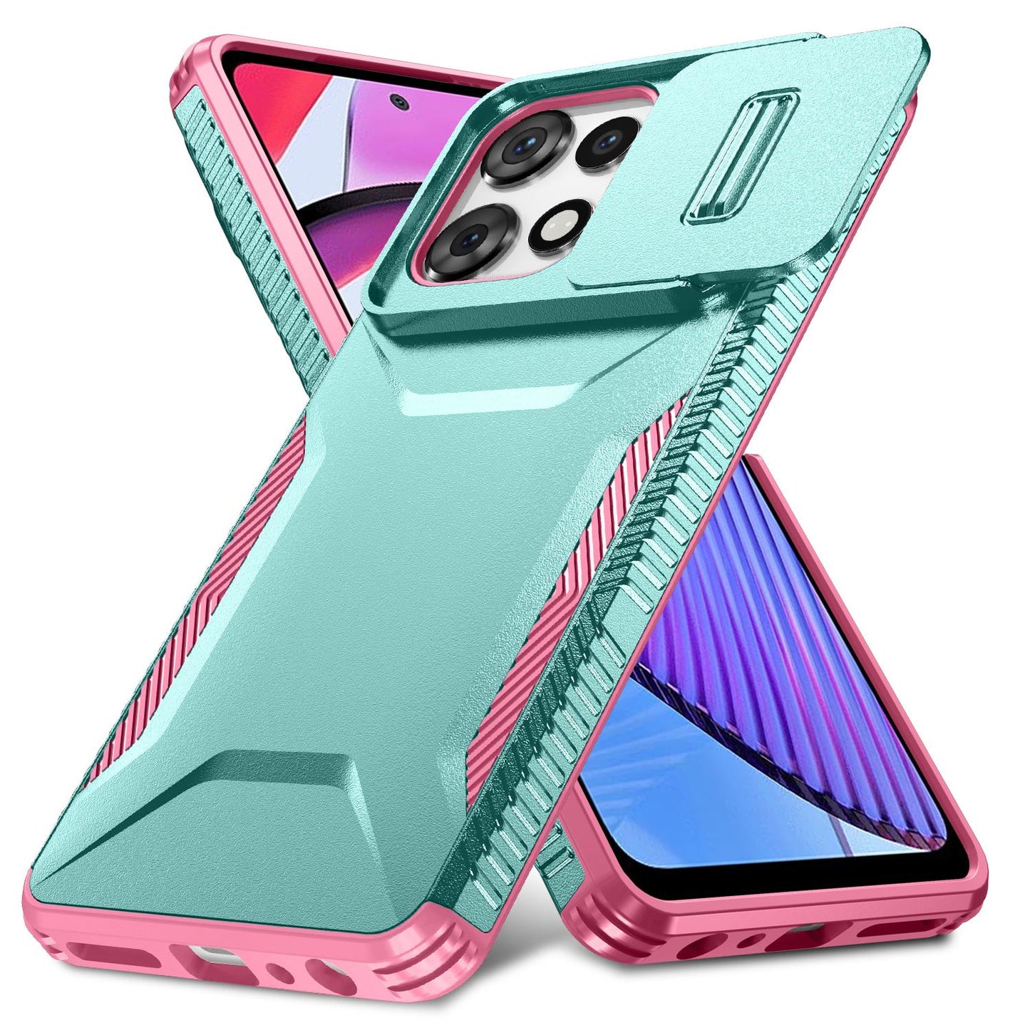 Motorola Moto G Play 5G 2025 Phone Case with Sliding Camshield | Military-Grade TPU & PC Protective Anti-Scratch Anti-Skid Cover, Durable Shockproof Design