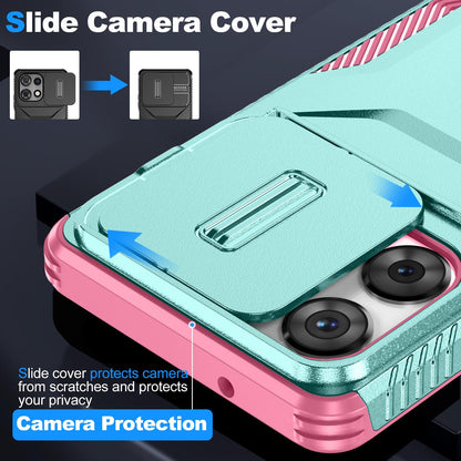 Motorola Moto G Play 5G 2025 Phone Case with Sliding Camshield | Military-Grade TPU & PC Protective Anti-Scratch Anti-Skid Cover, Durable Shockproof Design