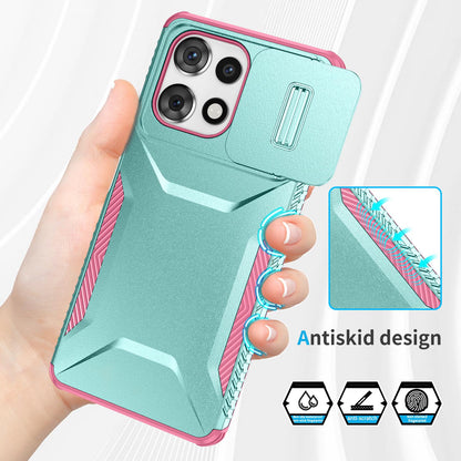 Motorola Moto G Play 5G 2025 Phone Case with Sliding Camshield | Military-Grade TPU & PC Protective Anti-Scratch Anti-Skid Cover, Durable Shockproof Design