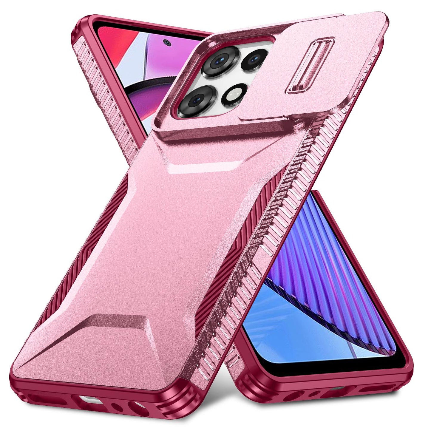 Motorola Moto G Play 5G 2025 Phone Case with Sliding Camshield | Military-Grade TPU & PC Protective Anti-Scratch Anti-Skid Cover, Durable Shockproof Design