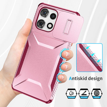 Motorola Moto G Play 5G 2025 Phone Case with Sliding Camshield | Military-Grade TPU & PC Protective Anti-Scratch Anti-Skid Cover, Durable Shockproof Design