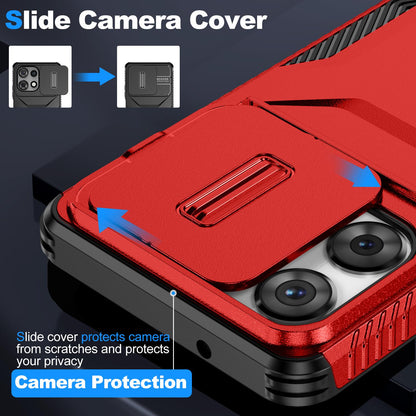 Motorola Moto G Play 5G 2025 Phone Case with Sliding Camshield | Military-Grade TPU & PC Protective Anti-Scratch Anti-Skid Cover, Durable Shockproof Design