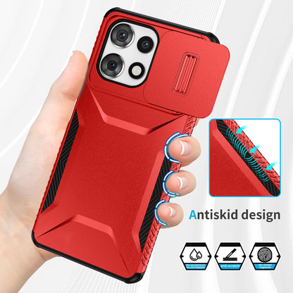 Motorola Moto G Play 5G 2025 Phone Case with Sliding Camshield | Military-Grade TPU & PC Protective Anti-Scratch Anti-Skid Cover, Durable Shockproof Design