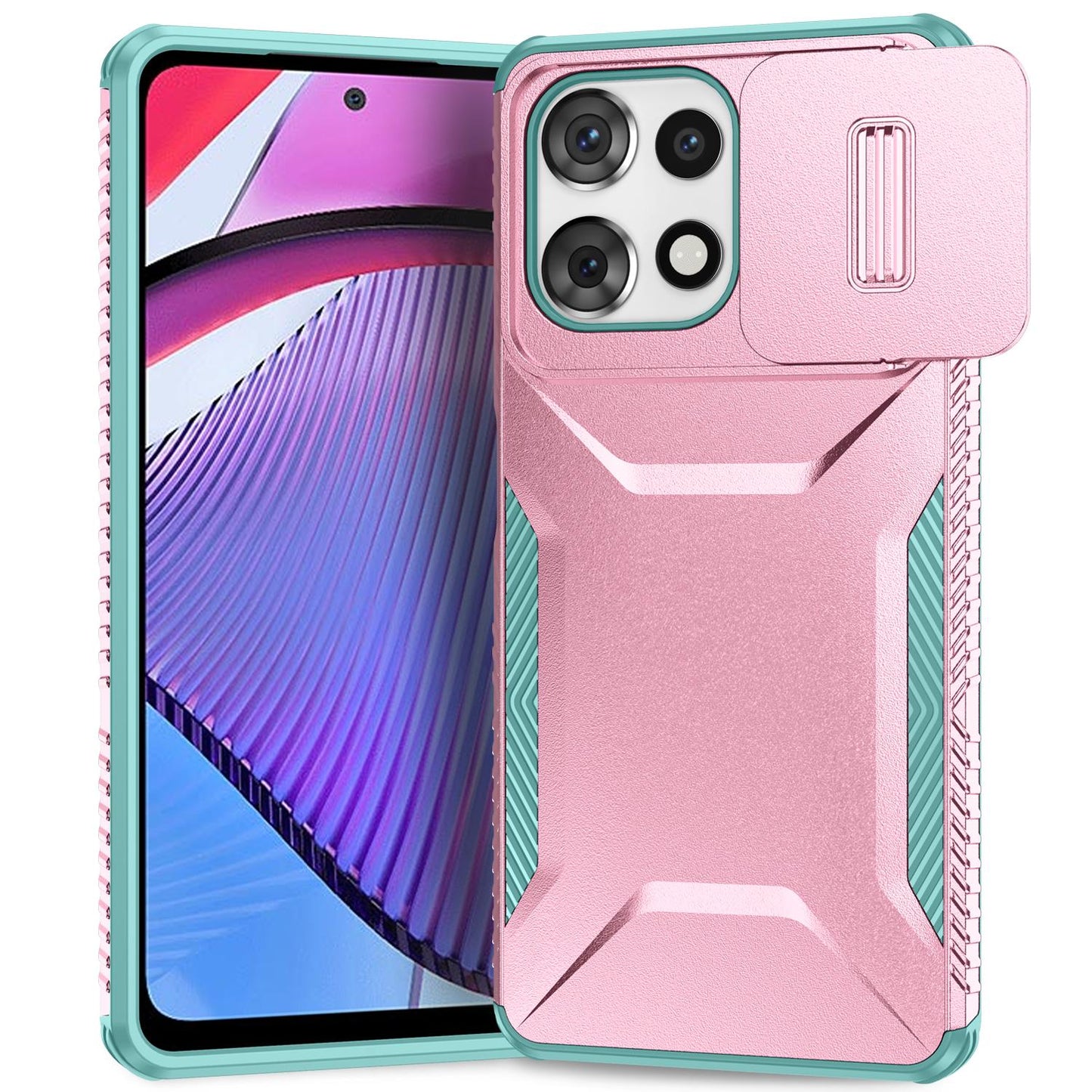 Motorola Moto G Play 5G 2025 Phone Case with Sliding Camshield | Military-Grade TPU & PC Protective Anti-Scratch Anti-Skid Cover, Durable Shockproof Design