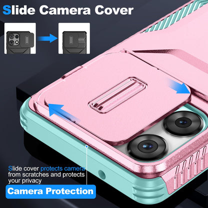 Motorola Moto G Play 5G 2025 Phone Case with Sliding Camshield | Military-Grade TPU & PC Protective Anti-Scratch Anti-Skid Cover, Durable Shockproof Design