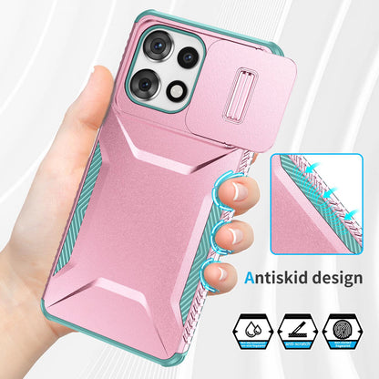 Motorola Moto G Play 5G 2025 Phone Case with Sliding Camshield | Military-Grade TPU & PC Protective Anti-Scratch Anti-Skid Cover, Durable Shockproof Design