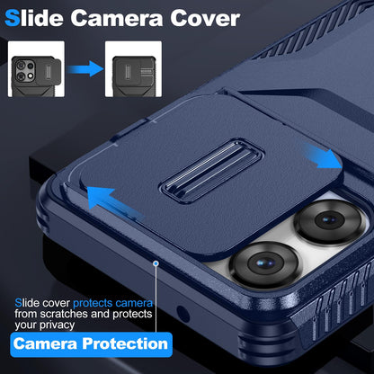Motorola Moto G Play 5G 2025 Phone Case with Sliding Camshield | Military-Grade TPU & PC Protective Anti-Scratch Anti-Skid Cover, Durable Shockproof Design