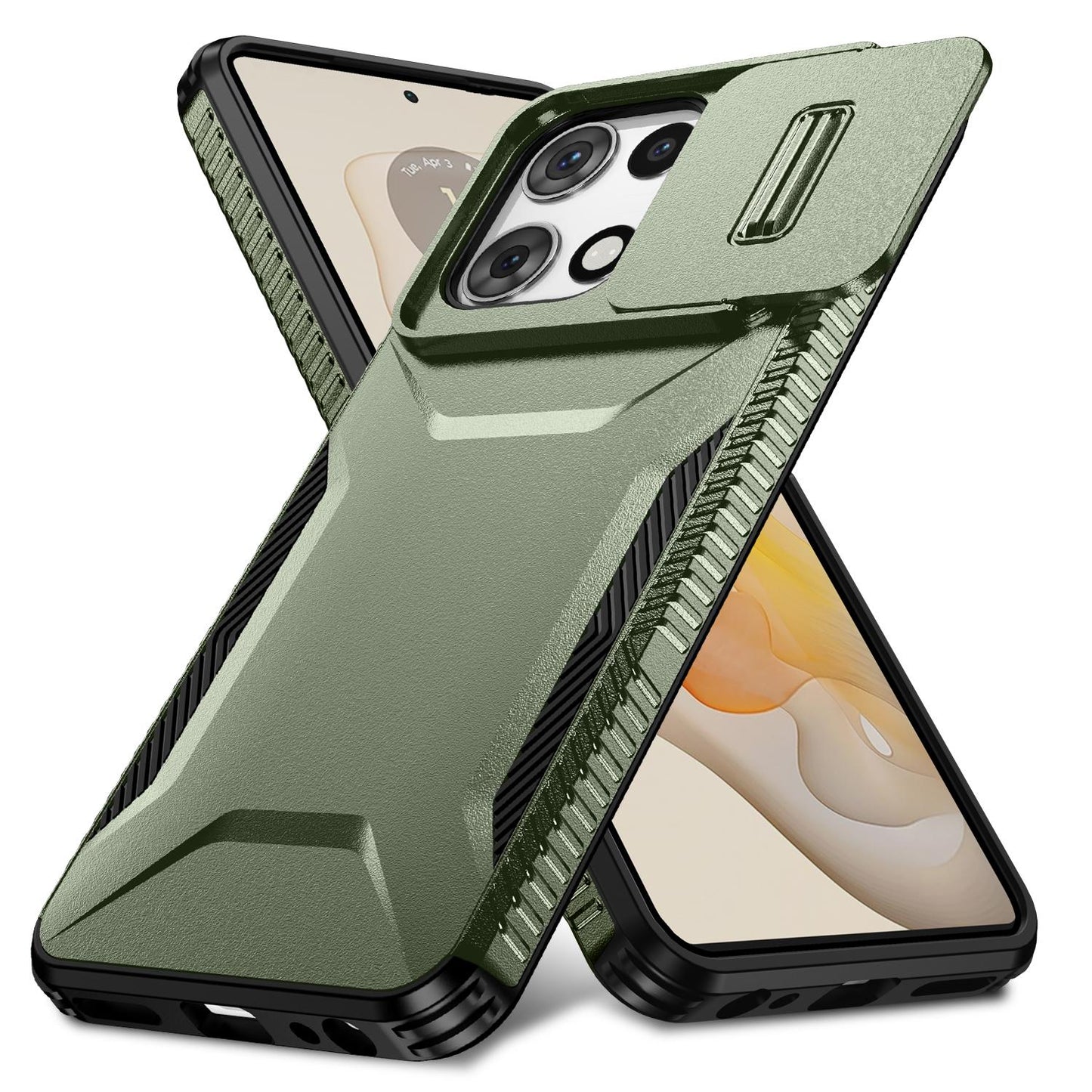 Motorola Moto G 5G 2025 Phone Case with Sliding Camshield | Military-Grade TPU & PC Protective Anti-Scratch Anti-Skid Cover, Durable Shockproof Design