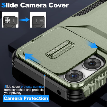 Motorola Moto G 5G 2025 Phone Case with Sliding Camshield | Military-Grade TPU & PC Protective Anti-Scratch Anti-Skid Cover, Durable Shockproof Design