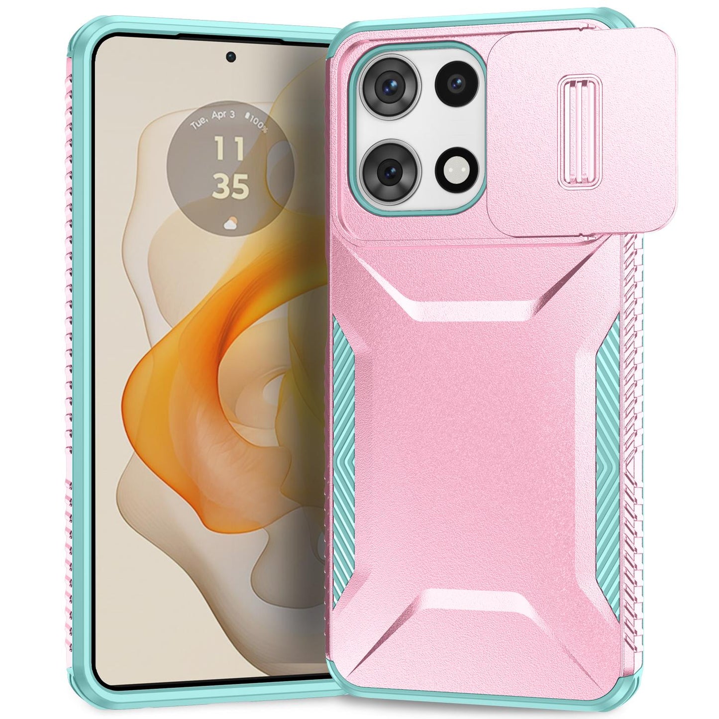 Motorola Moto G 5G 2025 Phone Case with Sliding Camshield | Military-Grade TPU & PC Protective Anti-Scratch Anti-Skid Cover, Durable Shockproof Design