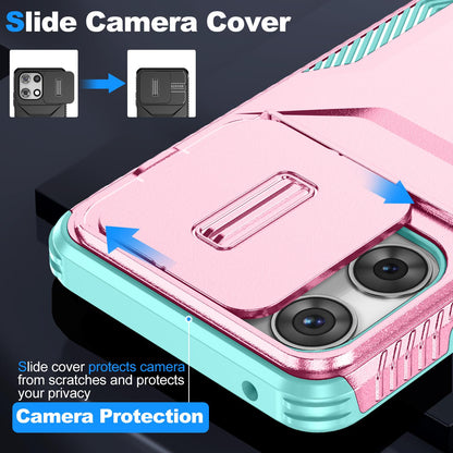 Motorola Moto G 5G 2025 Phone Case with Sliding Camshield | Military-Grade TPU & PC Protective Anti-Scratch Anti-Skid Cover, Durable Shockproof Design