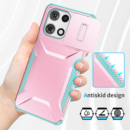 Motorola Moto G 5G 2025 Phone Case with Sliding Camshield | Military-Grade TPU & PC Protective Anti-Scratch Anti-Skid Cover, Durable Shockproof Design