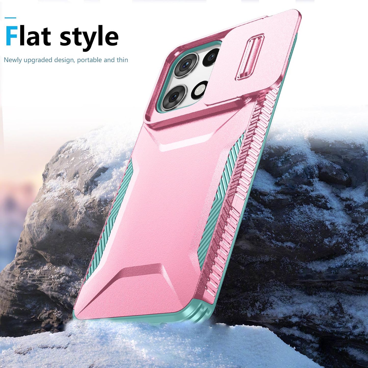 Motorola Moto G 5G 2025 Phone Case with Sliding Camshield | Military-Grade TPU & PC Protective Anti-Scratch Anti-Skid Cover, Durable Shockproof Design