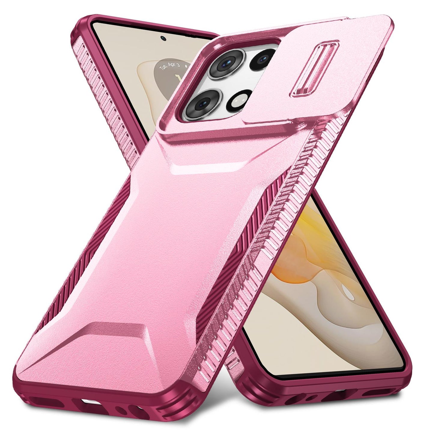 Motorola Moto G 5G 2025 Phone Case with Sliding Camshield | Military-Grade TPU & PC Protective Anti-Scratch Anti-Skid Cover, Durable Shockproof Design