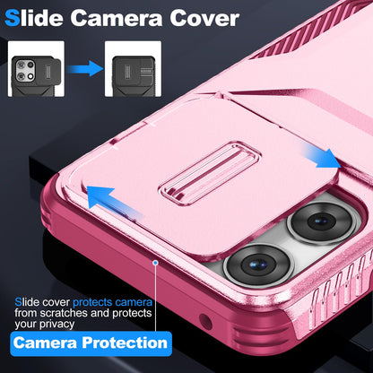 Motorola Moto G 5G 2025 Phone Case with Sliding Camshield | Military-Grade TPU & PC Protective Anti-Scratch Anti-Skid Cover, Durable Shockproof Design