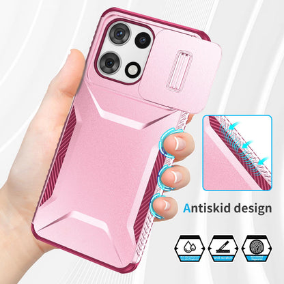 Motorola Moto G 5G 2025 Phone Case with Sliding Camshield | Military-Grade TPU & PC Protective Anti-Scratch Anti-Skid Cover, Durable Shockproof Design