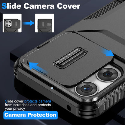 Motorola Moto G 5G 2025 Phone Case with Sliding Camshield | Military-Grade TPU & PC Protective Anti-Scratch Anti-Skid Cover, Durable Shockproof Design