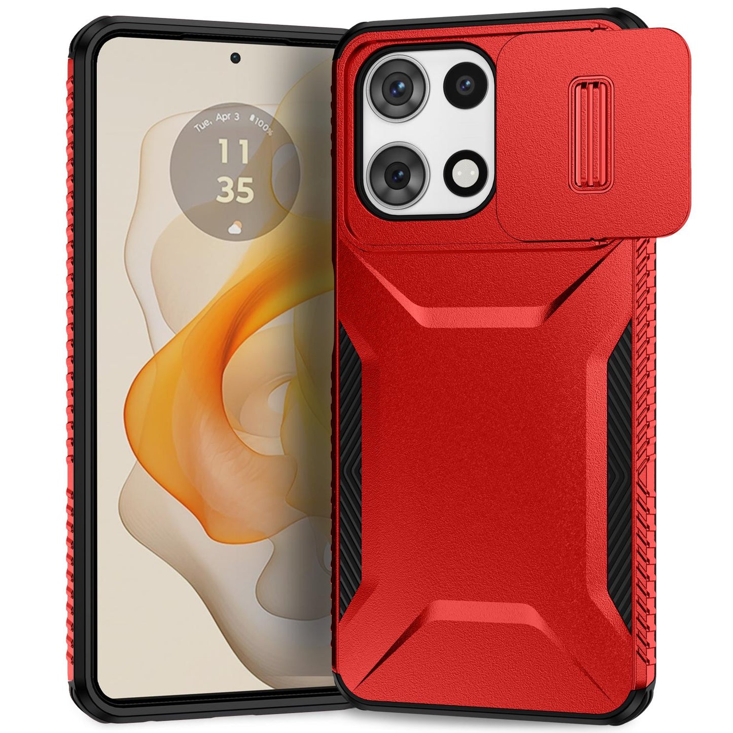 Motorola Moto G 5G 2025 Phone Case with Sliding Camshield | Military-Grade TPU & PC Protective Anti-Scratch Anti-Skid Cover, Durable Shockproof Design