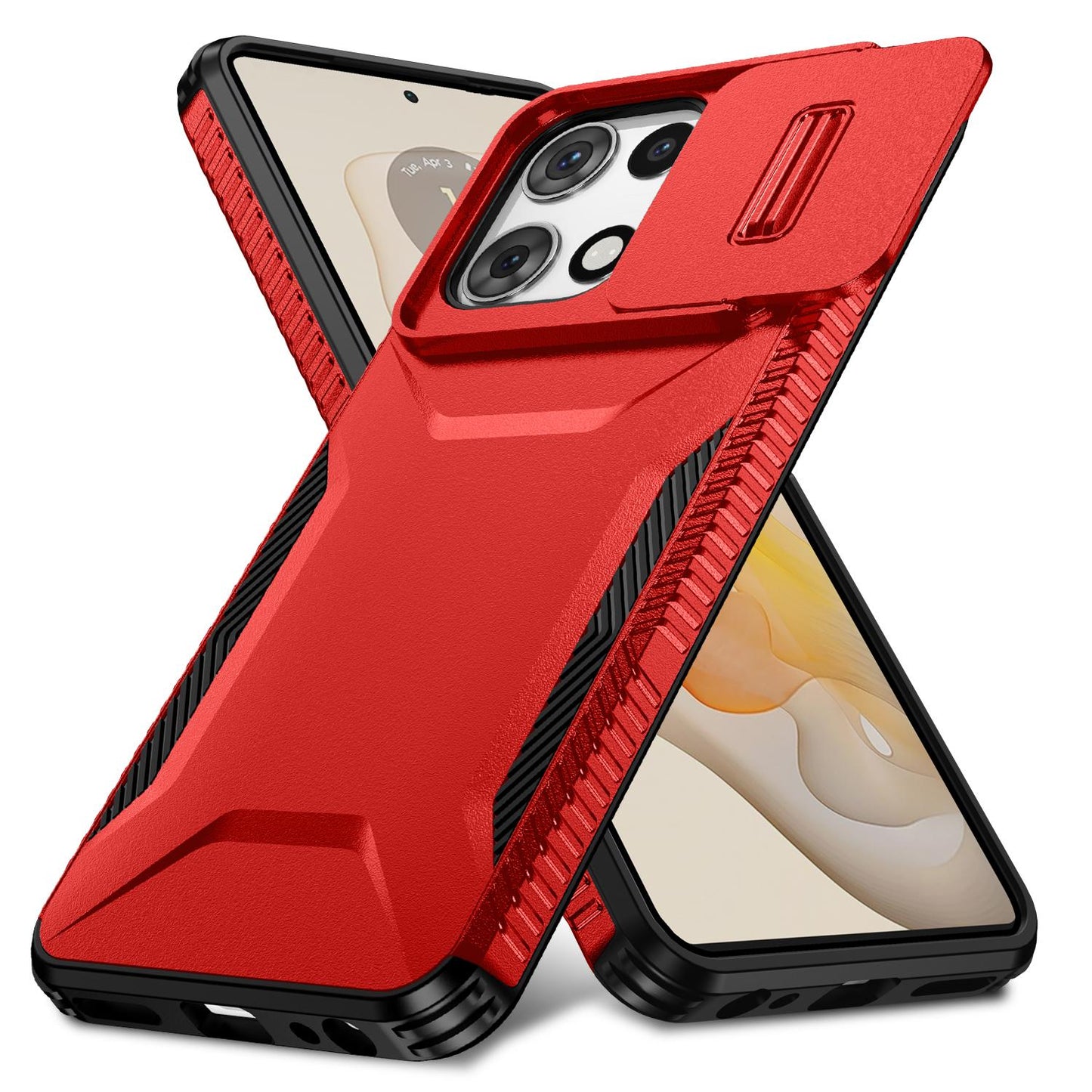 Motorola Moto G 5G 2025 Phone Case with Sliding Camshield | Military-Grade TPU & PC Protective Anti-Scratch Anti-Skid Cover, Durable Shockproof Design