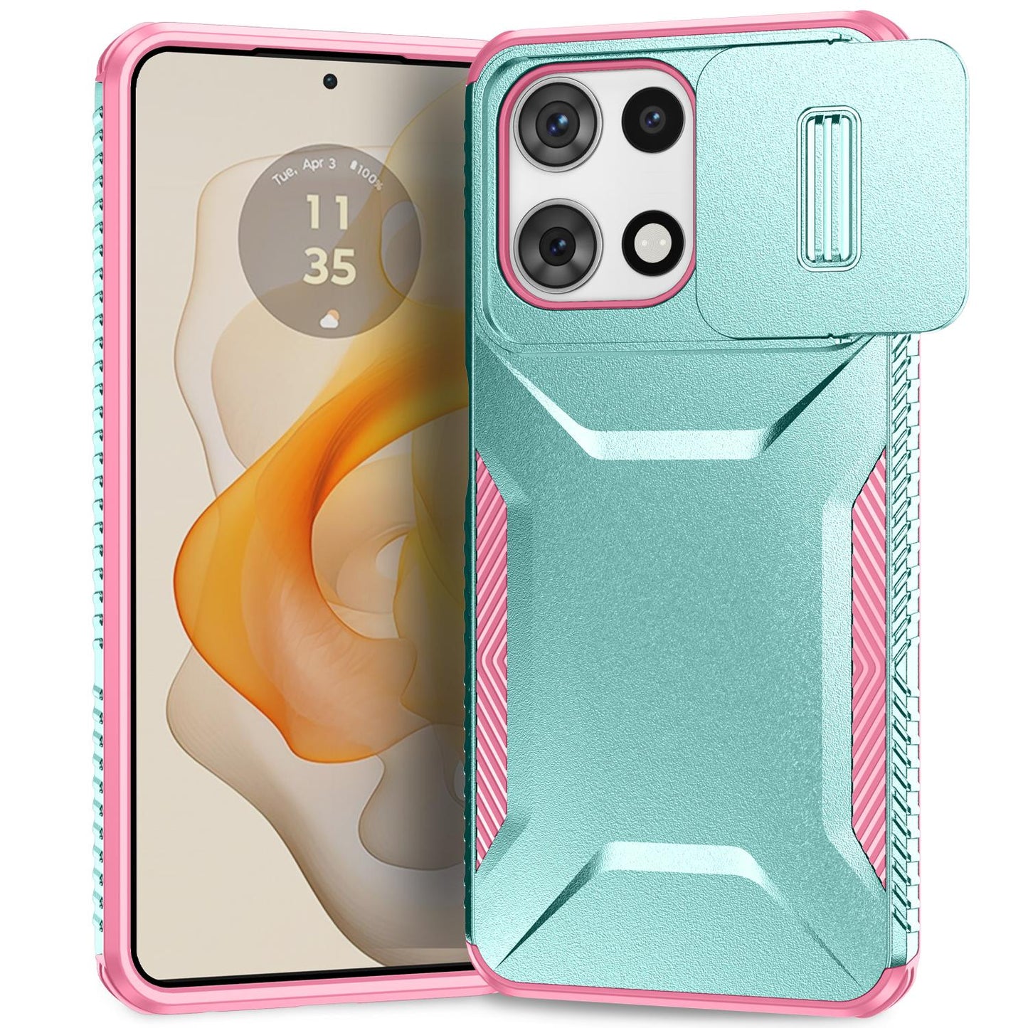 Motorola Moto G 5G 2025 Phone Case with Sliding Camshield | Military-Grade TPU & PC Protective Anti-Scratch Anti-Skid Cover, Durable Shockproof Design