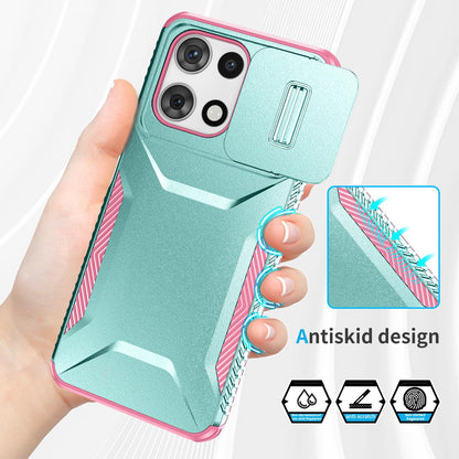 Motorola Moto G 5G 2025 Phone Case with Sliding Camshield | Military-Grade TPU & PC Protective Anti-Scratch Anti-Skid Cover, Durable Shockproof Design