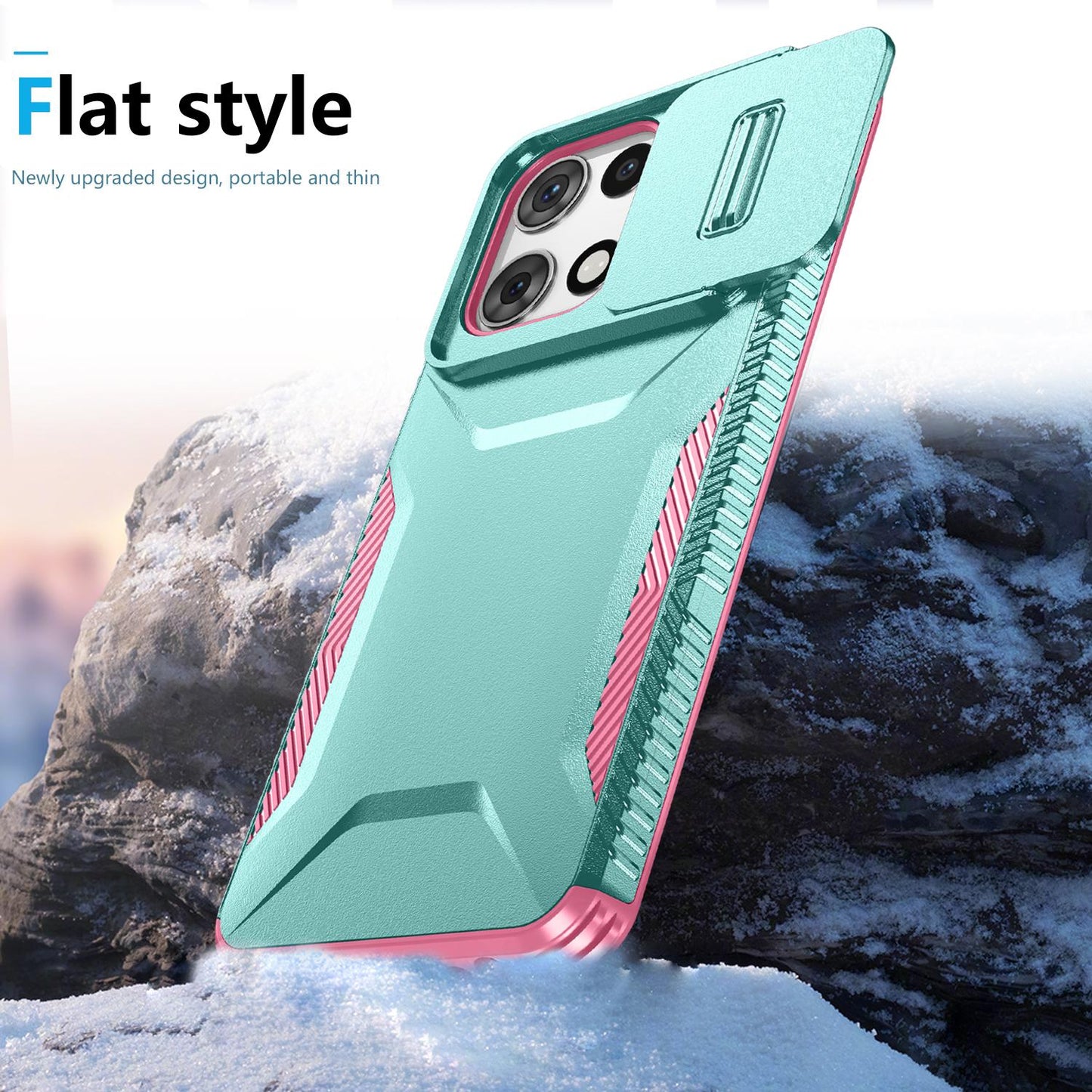 Motorola Moto G 5G 2025 Phone Case with Sliding Camshield | Military-Grade TPU & PC Protective Anti-Scratch Anti-Skid Cover, Durable Shockproof Design