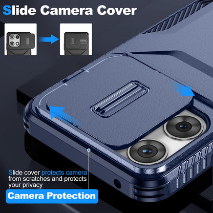 Motorola Moto G 5G 2025 Phone Case with Sliding Camshield | Military-Grade TPU & PC Protective Anti-Scratch Anti-Skid Cover, Durable Shockproof Design