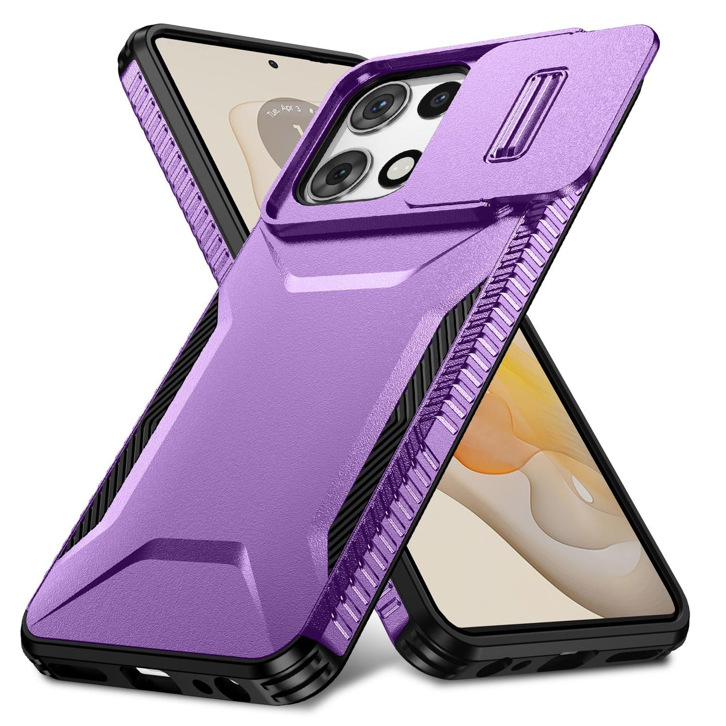 Motorola Moto G 5G 2025 Phone Case with Sliding Camshield | Military-Grade TPU & PC Protective Anti-Scratch Anti-Skid Cover, Durable Shockproof Design