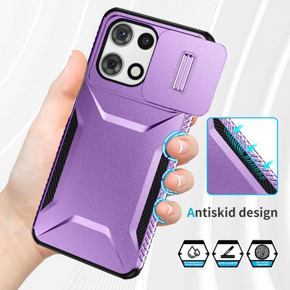 Motorola Moto G 5G 2025 Phone Case with Sliding Camshield | Military-Grade TPU & PC Protective Anti-Scratch Anti-Skid Cover, Durable Shockproof Design