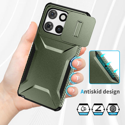 Motorola Moto G Stylus 5G 2025 Phone Case with Sliding Camshield | Military-Grade TPU & PC Protective Anti-Scratch Anti-Skid Cover, Durable Shockproof Design