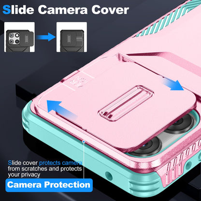 Motorola Moto G Stylus 5G 2025 Phone Case with Sliding Camshield | Military-Grade TPU & PC Protective Anti-Scratch Anti-Skid Cover, Durable Shockproof Design