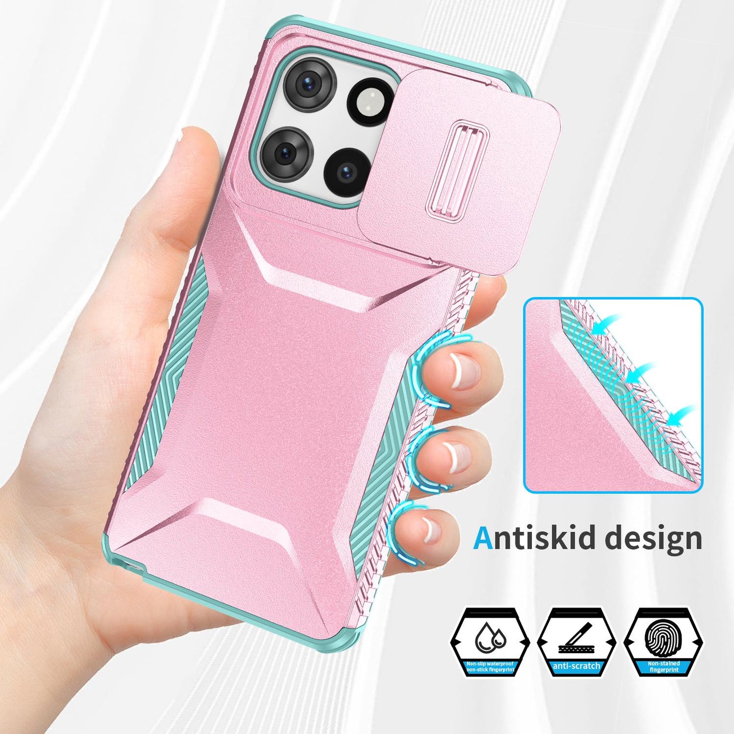 Motorola Moto G Stylus 5G 2025 Phone Case with Sliding Camshield | Military-Grade TPU & PC Protective Anti-Scratch Anti-Skid Cover, Durable Shockproof Design