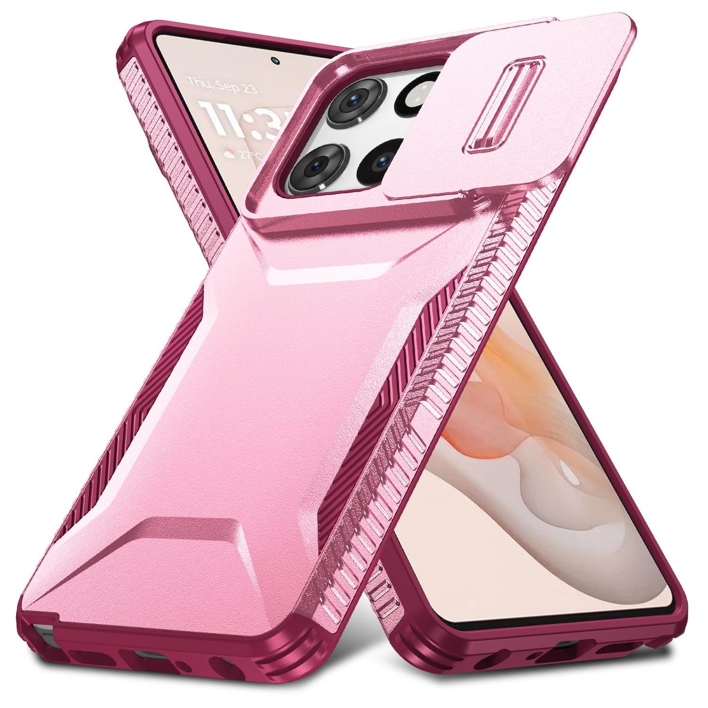 Motorola Moto G Stylus 5G 2025 Phone Case with Sliding Camshield | Military-Grade TPU & PC Protective Anti-Scratch Anti-Skid Cover, Durable Shockproof Design