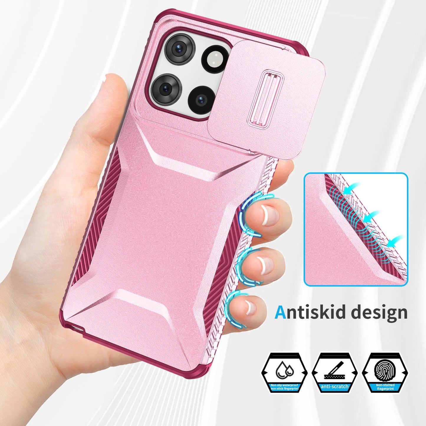 Motorola Moto G Stylus 5G 2025 Phone Case with Sliding Camshield | Military-Grade TPU & PC Protective Anti-Scratch Anti-Skid Cover, Durable Shockproof Design