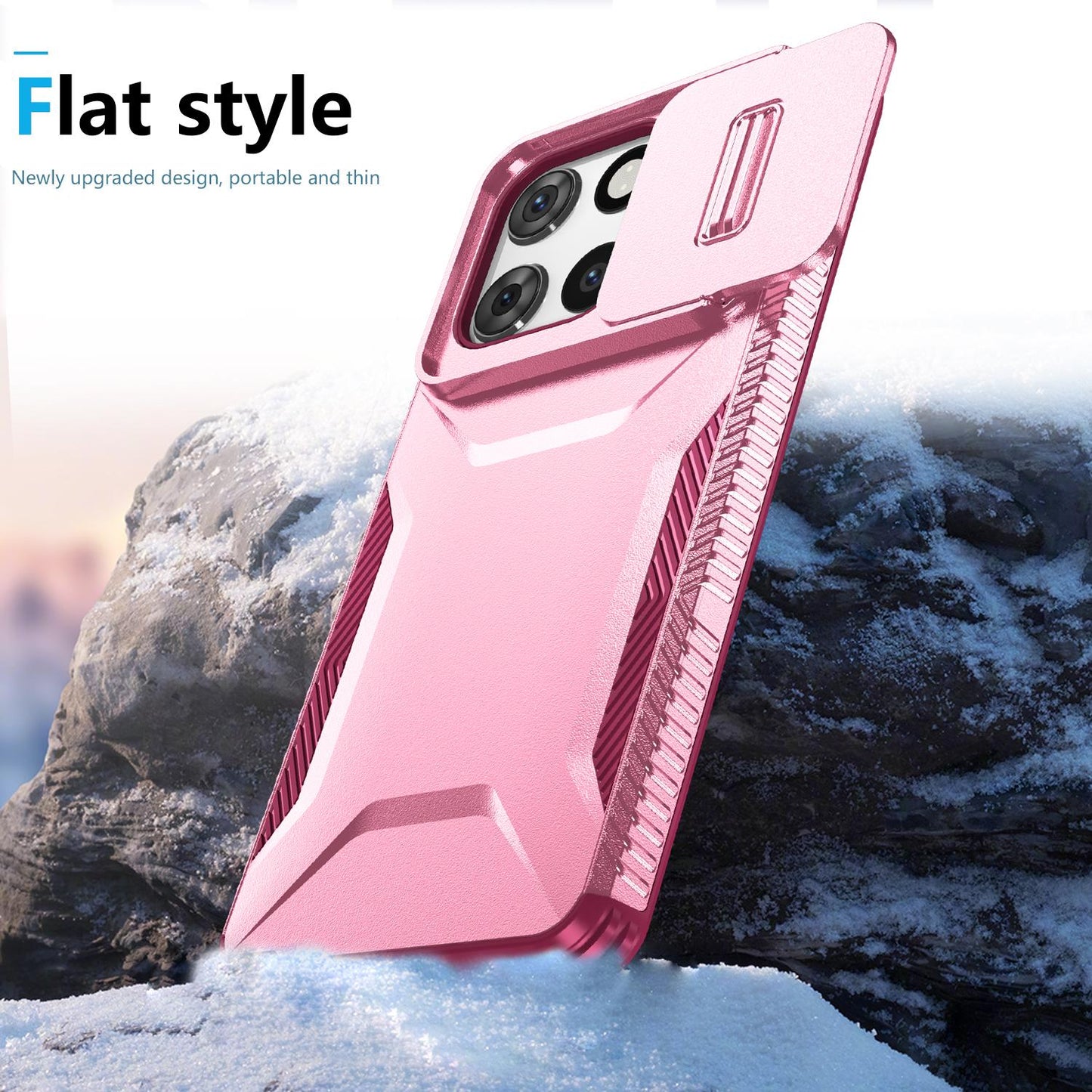 Motorola Moto G Stylus 5G 2025 Phone Case with Sliding Camshield | Military-Grade TPU & PC Protective Anti-Scratch Anti-Skid Cover, Durable Shockproof Design