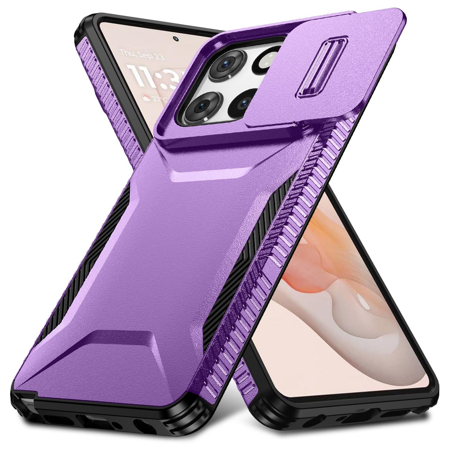 Motorola Moto G Stylus 5G 2025 Phone Case with Sliding Camshield | Military-Grade TPU & PC Protective Anti-Scratch Anti-Skid Cover, Durable Shockproof Design