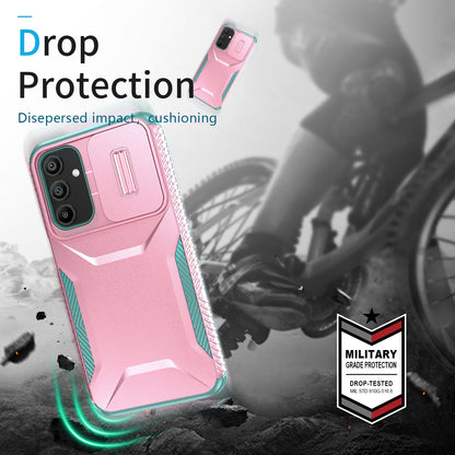 Samsung Galaxy A15 5G Phone Case with Sliding Camshield | Military-Grade TPU & PC Protective Anti-Scratch Anti-Skid Cover, Durable Shockproof Design