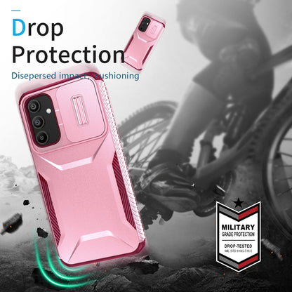 Samsung Galaxy A15 5G Phone Case with Sliding Camshield | Military-Grade TPU & PC Protective Anti-Scratch Anti-Skid Cover, Durable Shockproof Design