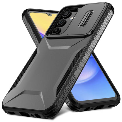 Samsung Galaxy A15 5G Phone Case with Sliding Camshield | Military-Grade TPU & PC Protective Anti-Scratch Anti-Skid Cover, Durable Shockproof Design