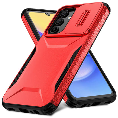 Samsung Galaxy A15 5G Phone Case with Sliding Camshield | Military-Grade TPU & PC Protective Anti-Scratch Anti-Skid Cover, Durable Shockproof Design