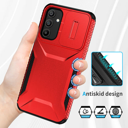Samsung Galaxy A15 5G Phone Case with Sliding Camshield | Military-Grade TPU & PC Protective Anti-Scratch Anti-Skid Cover, Durable Shockproof Design