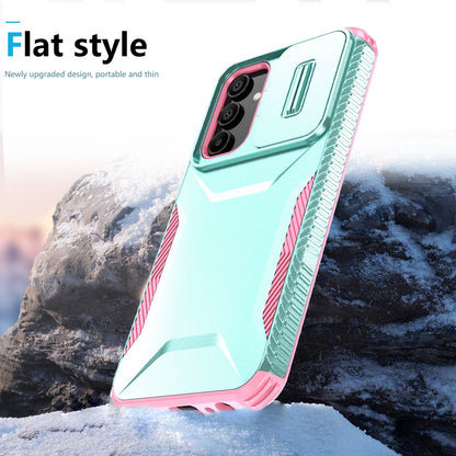 Samsung Galaxy A15 5G Phone Case with Sliding Camshield | Military-Grade TPU & PC Protective Anti-Scratch Anti-Skid Cover, Durable Shockproof Design