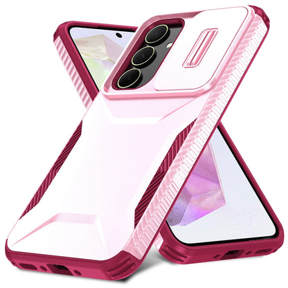 Samsung Galaxy A35 5G Phone Case with Sliding Camshield | Military-Grade TPU & PC Protective Anti-Scratch Anti-Skid Cover, Durable Shockproof Design